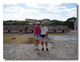 2005 01 18 7 Uxmal nunnery quadrangle south to governor's palace